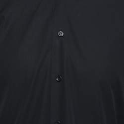 Saint Laurent Black Cotton Button Front Shirt M