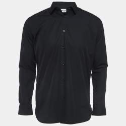 Saint Laurent Black Cotton Button Front Shirt M