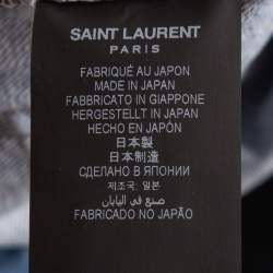 Pre Owned Saint Laurent Blue Ripped Denim Slim Fit Jeans M Waist 34''