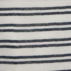 Pre Owned Saint Laurent Grey Striped Linen Jersey Tank T-Shirt S