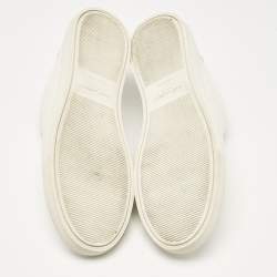 Saint Laurent White Leather Andy Sneakers Size 44