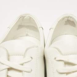 Saint Laurent White Leather Andy Sneakers Size 44