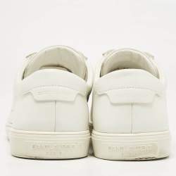 Saint Laurent White Leather Andy Sneakers Size 44