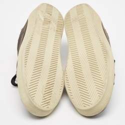 Pre Owned Saint Laurent Black Distressed Canvas Court Classic Sneakers Size 45