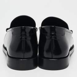 Saint Laurent Black Leather Le Penny Loafers Size 41
