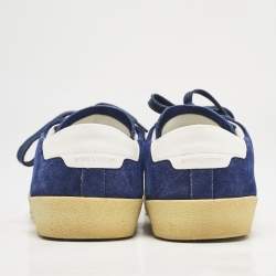 Saint Laurent Blue Suede Court Classic Sneakers Size 45