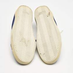 Saint Laurent Blue Suede Court Classic Sneakers Size 45