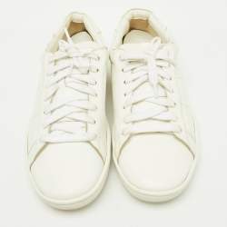 Pre Owned Saint Laurent White Leather Andy Low Top Sneakers Size 43