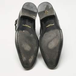 Pre Owned Saint Laurent Black Leather London 20 Jodhpur Boots Size 43