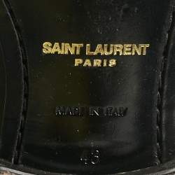 Pre Owned Saint Laurent Black Leather London 20 Jodhpur Boots Size 43