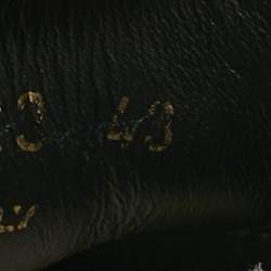 Pre Owned Saint Laurent Black/White Leather Court Classic Lace Up Sneakers Size 43