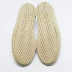 Pre Owned Saint Laurent Paris White Leather Court Classic Low Top Sneakers Size 44.5