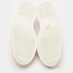 Pre Owned Saint Laurent Pink Leather Penny Loafers Size 42