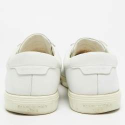 Pre Owned Saint Laurent Andy Size 43 White Leather Lace Up Sneakers