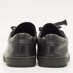 Pre Owned حذاء رياضي سان لوران باريس منخفض من أعلى كورت كلاسيك ياه بيبي شهير أسود مقاس 41.5