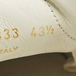 مملوكة مسبقًا حذاء رياضي أندي سان لوران جلد أبيض برباط مقاس 43.5