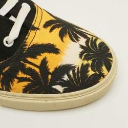 Pre Owned Saint Laurent Court Classic Size 43.5 Multicolor Canvas Lace Up Sneakers