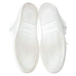 Saint Laurent Paris Off White/White Canvas And Leather SL/04H High Top Sneakers Size 41