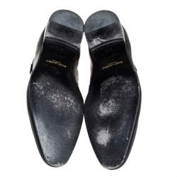 Saint Laurent  Black Leather Army Boots Size 41.5