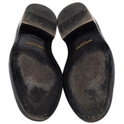 Saint Laurent Monochrome Leather Penny Slip On Loafers Size 42.5