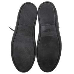 Pre Owned Saint Laurent Black Leather High-Top Sneakers Size 43