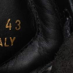 Pre Owned Saint Laurent Black Leather High-Top Sneakers Size 43