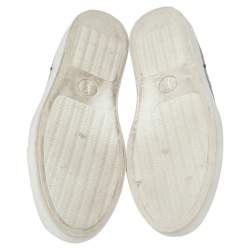 Pre Owned Saint Laurent Navy Blue Leather Low-Top Sneakers Size 42