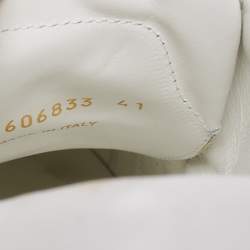Saint Laurent White Leather Andy Low-Top Sneakers Size 41