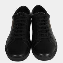 Saint Laurent Black Leather Andy Low Top Sneaker EU 43