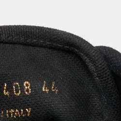 مملوكة مسبقًا Saint Laurent Black Canvas And Leather Malibu Low Top Sneakers Size 44