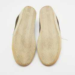 مملوكة مسبقًا Saint Laurent Dark Grey Suede Court Classic Low Top Sneakers Size 44