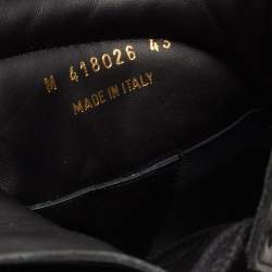 مملوكة مسبقًا Saint Laurent Black/White Leather Court Classic High Top Sneakers Size 43