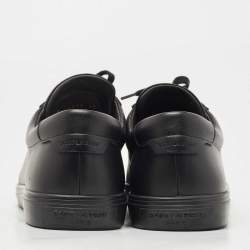 Pre Owned Saint Laurent Black Leather Andy Sneakers Size 43