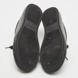 Pre Owned Saint Laurent Black Leather Andy Sneakers Size 43