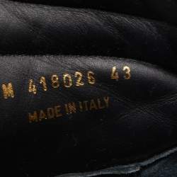 Pre Owned Saint Laurent Black/White Leather Court Classic High Top Sneakers Size 43