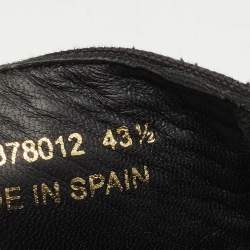 Saint Laurent Black Canvas Embellished Espadrilles Size 43.5 