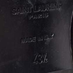 Saint Laurent Black Suede Ankle Boots Size 43.5