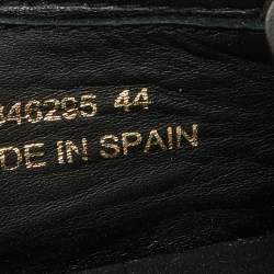 Saint Laurent Black Studded Leather Slip On Sneakers Size 44
