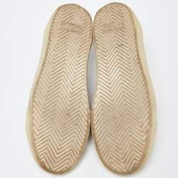 مملوكة مسبقًا Saint Laurent Brown Suede Court Classic Logo Sneakers Size 39