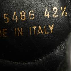 Pre Owned Saint Laurent Black Leather Court Classic Sl/01h High Top Sneakers Size 42.5