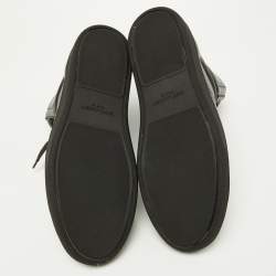 Pre Owned Saint Laurent Black Leather Court Classic Sl/01h High Top Sneakers Size 42.5