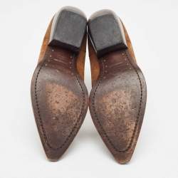 Saint Laurent Brown Suede Theo Chelsea Boots Size 40