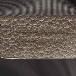 مملوكة مسبقًا Salvatore Ferragamo Choco Brown Gancini Embossed Leather Toiletry Pouch