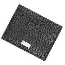 Pre Owned Salvatore Ferragamo Black Leather Card holder 
