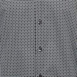 Pre Owned Salvatore Ferragamo Black Gancini Print Cotton Long Sleeve Shirt XL