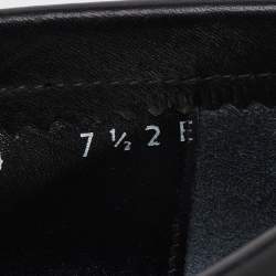 Pre Owned Salvatore Ferragamo Black Leather Slip On Loafers Size 41.5