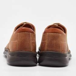 Salvatore Ferragamo Tan Leather Low Top Sneakers Size 41.5