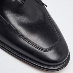 Salvatore Ferragamo Black Leather Lace Up Oxfords Size 41.5