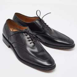 Salvatore Ferragamo Black Leather Lace Up Oxfords Size 41.5