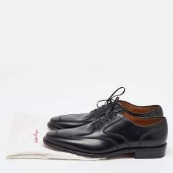 Salvatore Ferragamo Black Leather Lace Up Oxfords Size 41.5